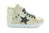 Fay's Fur Star Lace High Top - Gold Glitter