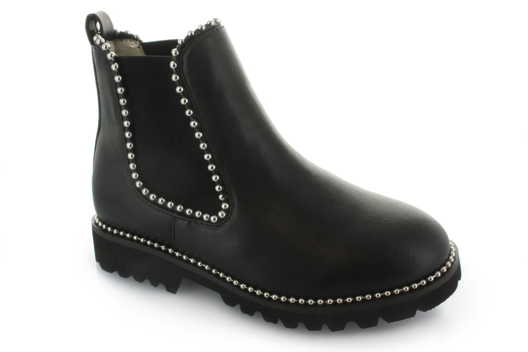 Victoria's Double Gore Studded Boot - Black