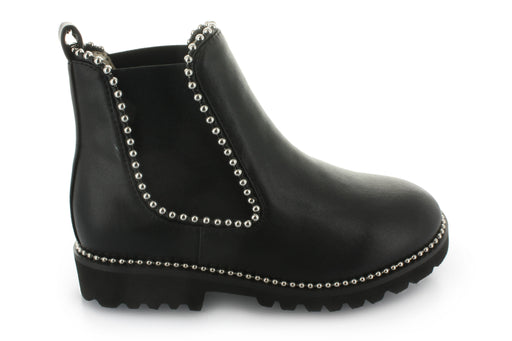 Victoria's Double Gore Studded Boot - Black